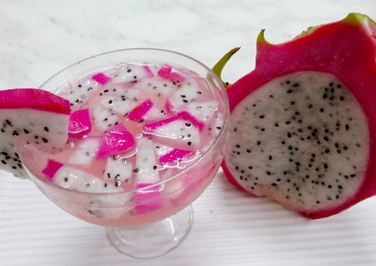 How to Prepare Super Quick Homemade Litchi Dragon mocktail