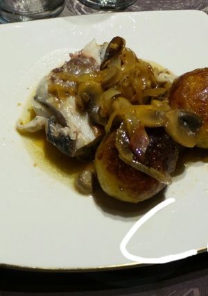 Una foto de Lomos de lubina rellenos de champiñones