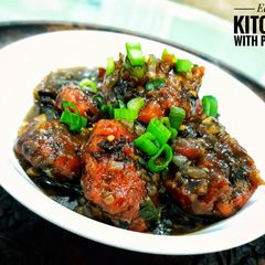 A picture of Veg. Manchurian.