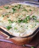 Pastel de papas y lentejas