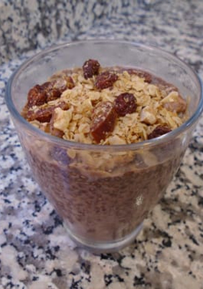 Una foto de Pudding de chía, algarroba y naranja