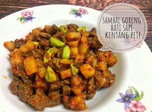 Foto resep Sambal Goreng Hati Sapi Kentang Pete