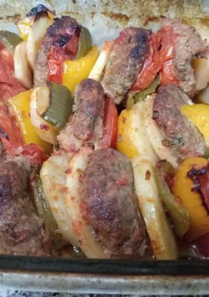 A picture of Baked kabab.