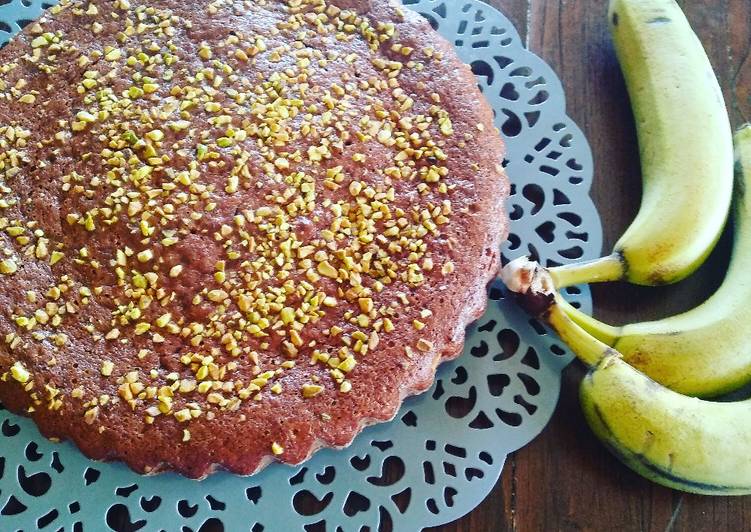 Banana cake al cioccolato fondente