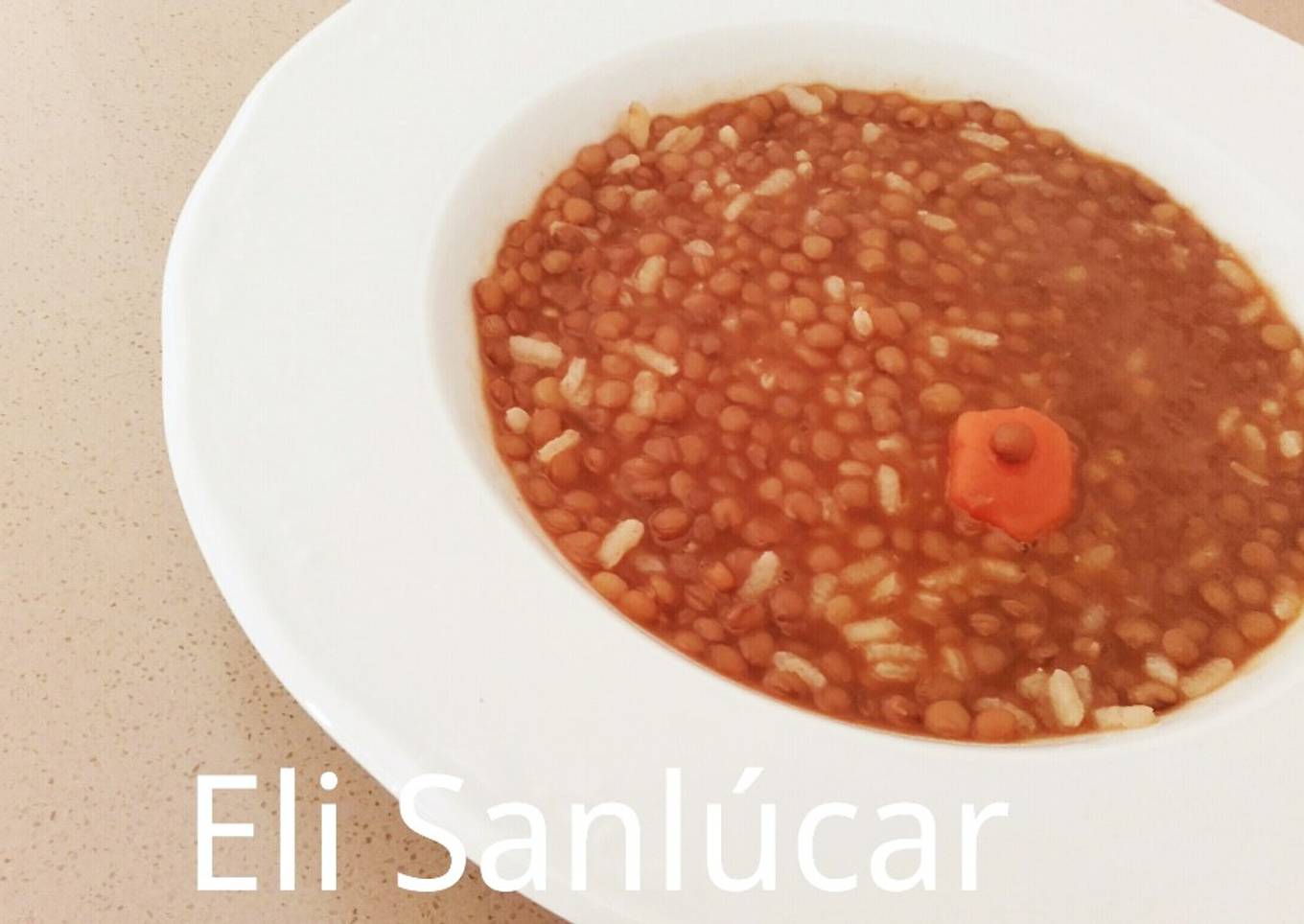 Lentejas con arroz tradicional de la abuela Amparo