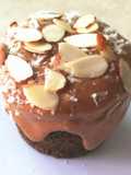 Pastel de cacao con harina de almendra
