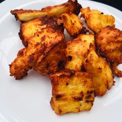 A picture of Awaran madara (fresh milk tofu).
