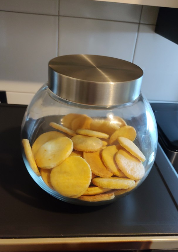 Una foto de Galletas de polenta