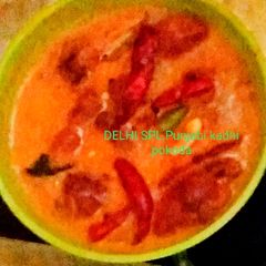 A picture of Punjabi kadhi pakora.