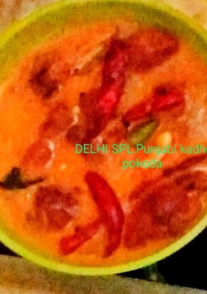 A picture of Punjabi kadhi pakora.