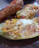Zucchini Rellenos. Para dos o tres comensales