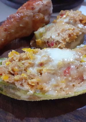 Una foto de Zucchini Rellenos. Para dos o tres comensales