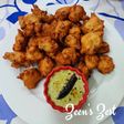 Mysore Bajji with Spring Onion Greens