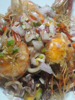 Foto resep Udang goreng sambel matah
