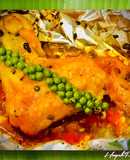 Cánh Gà Nướng Giấy Bạc Xốt Mật Ong Tiêu Xanh