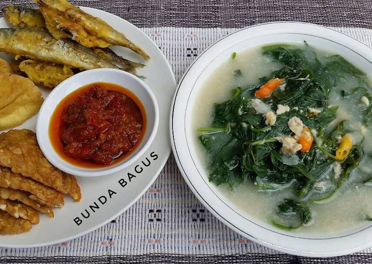 Resep Sayur Bobor Godong Telo (Daun Ketela) oleh Bunda