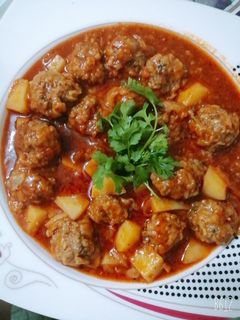 صورة لوصفة كفتة داوود باشا