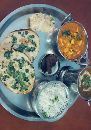 A picture of Satvik thali.
