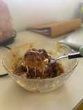 Podrige de avena sabor banana split en microondas