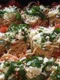 اعشاش سباغيتي 🍝 باللحمه والجبنه مع الصلصه 👌