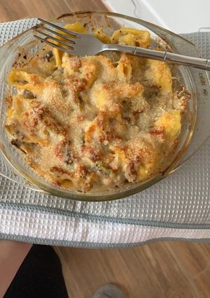 O poză a rețetei Tortellini formaggi cu dovlecel și ciuperci!.