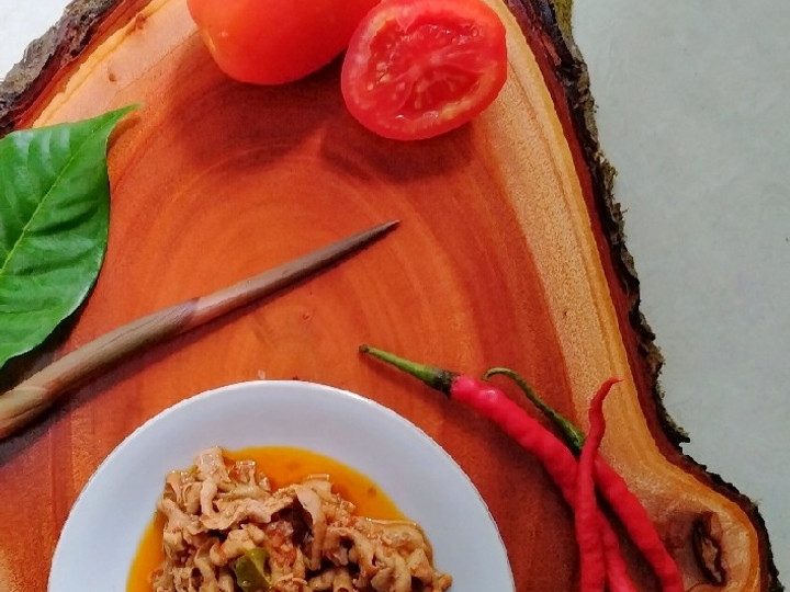 Bagaimana Membuat Usus Ayam Tumis Pedas, Lezat Sekali