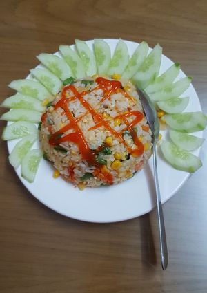 Hình của món Cơm rang thập cẩm.