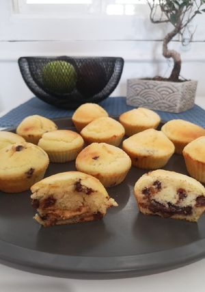 Une photo de Muffins chocolat/beurre de cacahuète