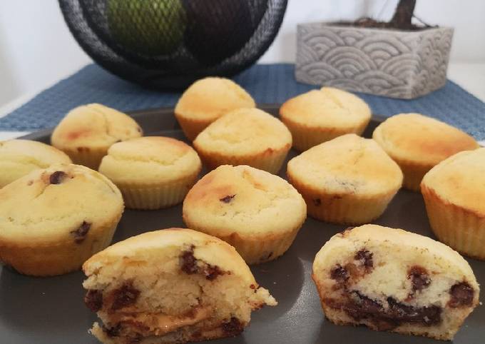 Muffins chocolat/beurre de cacahuète