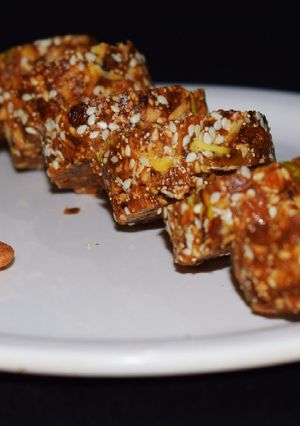 A picture of Dry Fruits Burfi.