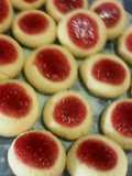 Ojitos de buey o pepas de jalea de frutilla casera