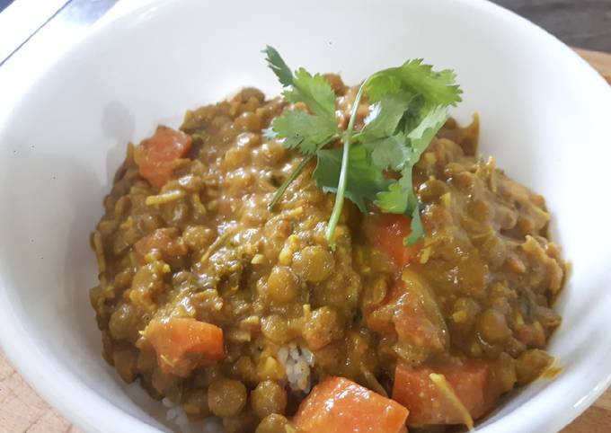 Exotic Curried Lentils