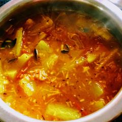 A picture of Raddish (Muli) Tomato Khatta from Odisha.