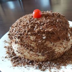 A picture of Eggless  chocolate  cake.
