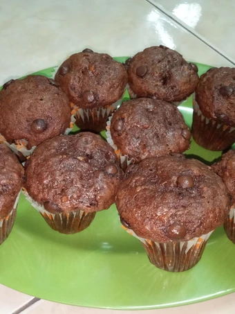 Cara Mudah Menyiapkan Resep Banana muffin coklat no telur yang Sempurna Anti Ribet, Bisa Manjain Lidah