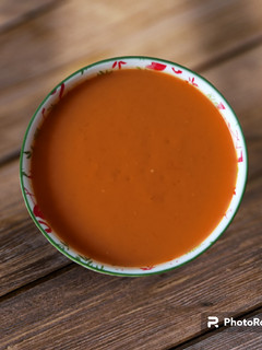 Una foto de Sopa refrescante de tomate