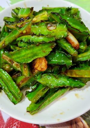 Hình của món Đậu Rồng Xào Tỏi.