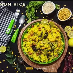 A picture of Lemon Rice / SouthIndian Chitranna Rice.