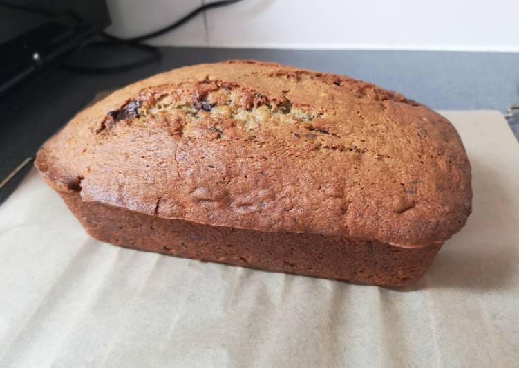 Easiest Way to Make Super Quick Homemade Banana &amp; Chocolate Loaf Cake