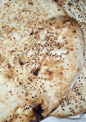 A picture of Qulcha Naan.