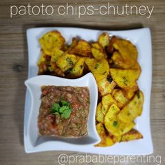 A picture of Potato chips (Maru bhajiya).