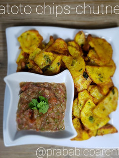 A picture of Potato chips (Maru bhajiya).