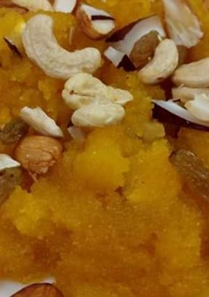 A picture of Soji ka halwa.