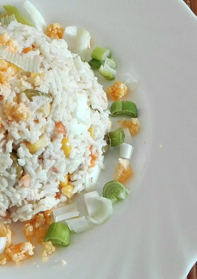 Una foto de Ensalada fría de arroz