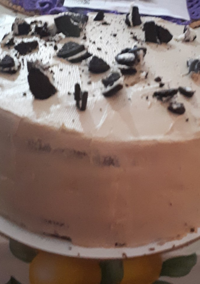 Una foto de TORTA mousse con oreos