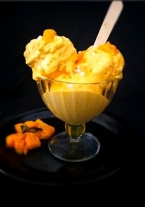 A picture of Mango Ice Cream.