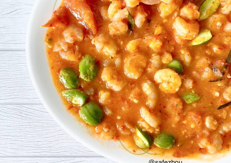 Resep Udang Sambal Pete Manis, Lezat