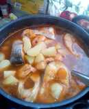 Caldo de bagre con camarón