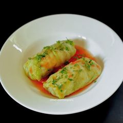A picture of Cabbage Rolls.