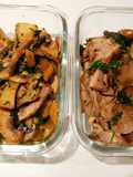 Champiñones y setas con ajo y perejil